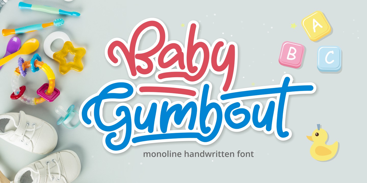 Schriftart Baby Gumbout